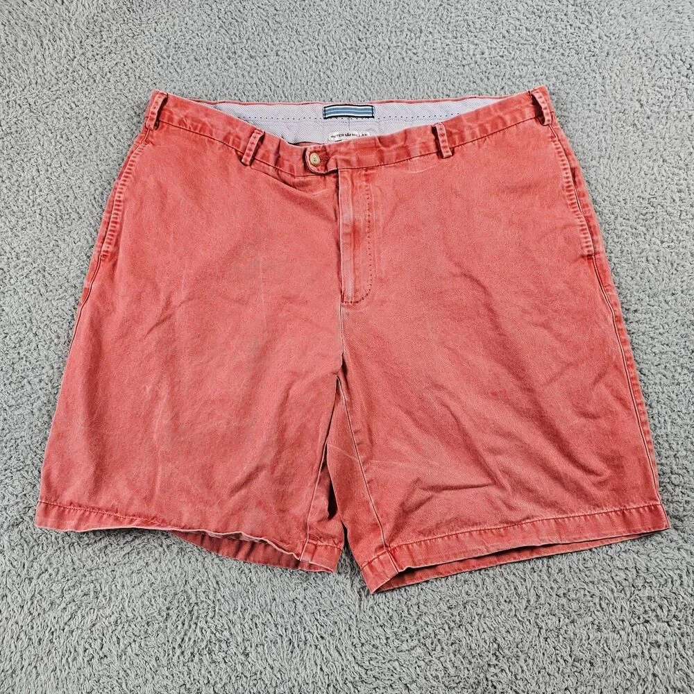 Peter Millar Shorts Mens 40 Salmon Pink Pima Cotton Casual Golf 8